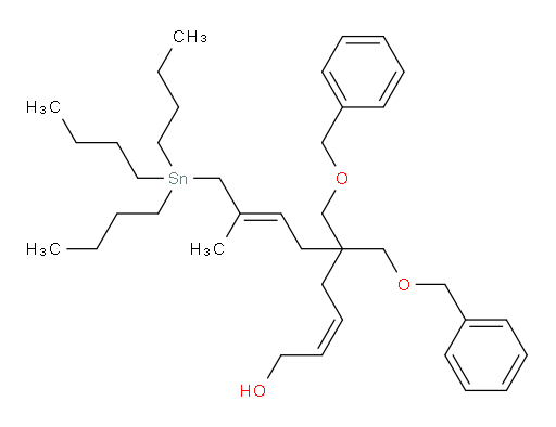 (2Z,7E)-5,5-双((苄氧基)甲基)-8-甲基-9-(三丁基锡基)壬-2,7-二烯-1-醇