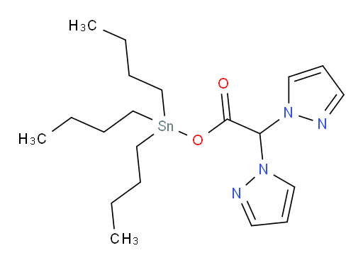 三丁基锡基 2,2-二(1H-吡唑-1-基)乙酸酯