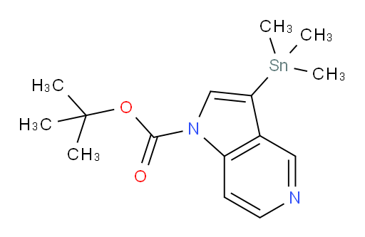 叔丁基 3-(三甲基锡基)-1H-吡咯并[3,2-c]吡啶-1-甲酸酯