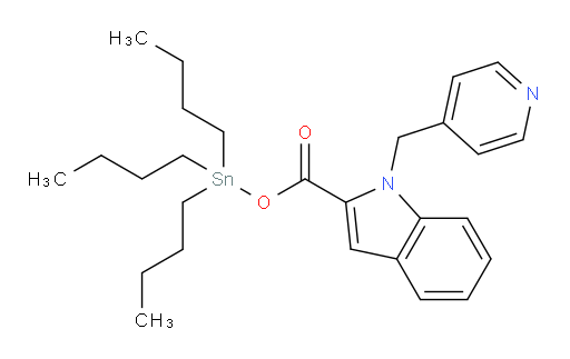 三丁基锡基 1-(吡啶-4-基甲基)-1H-吲哚-2-甲酸酯