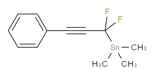(1,1-二氟-3-苯基丙-2-炔-1-基)三甲基锡烷