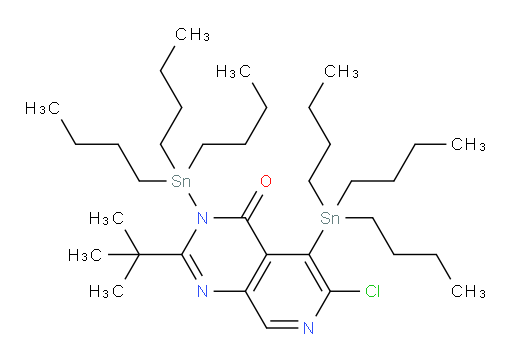 2-(叔丁基)-6-氯-3,5-双(三丁基锡基)吡啶并[3,4-d]嘧啶-4(3H)-酮