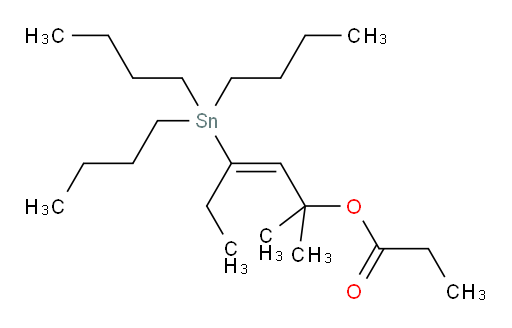 (E)-2-甲基-4-(三丁基锡基)己-3-烯-2-基 丙酸酯