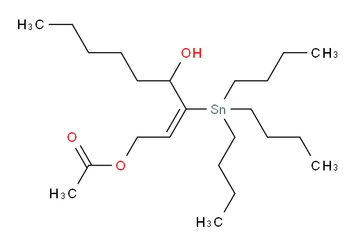 (E)-4-羟基-3-(三丁基锡基)壬-2-烯-1-基 乙酸酯