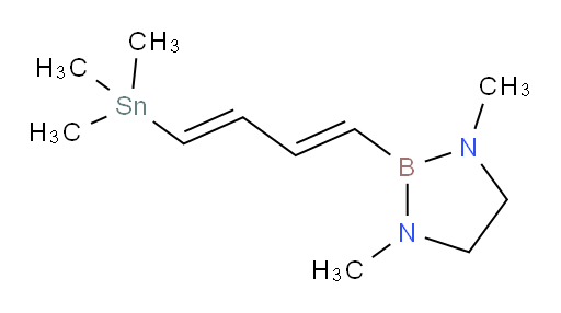 1,3-二甲基-2-((1E,3E)-4-(三甲基锡基)丁-1,3-二烯-1-基)-1,3,2-二氮杂boroli二ne