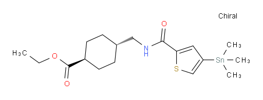 (1r,4r)-乙基 4-((4-(三甲基锡基)噻吩-2-甲酰胺基)甲基)环己烷甲酸酯