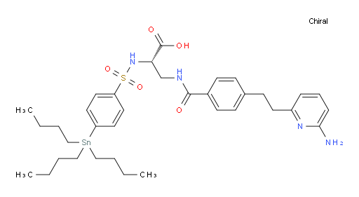 (S)-3-(4-(2-(6-氨基吡啶-2-基)乙基)苯甲酰胺基)-2-(4-(三丁基锡基)苯基磺酰胺基)丙酸