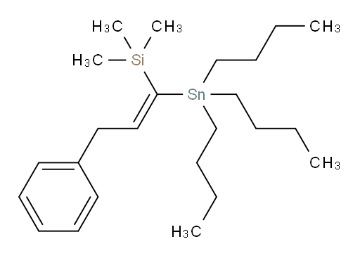 (E)-三甲基(3-苯基-1-(三丁基锡基)丙烯-1-基)硅烷
