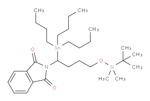 2-(4-((叔丁基二甲基sil氧基))-1-(三丁基锡基)丁基)异吲哚啉-1,3-二酮