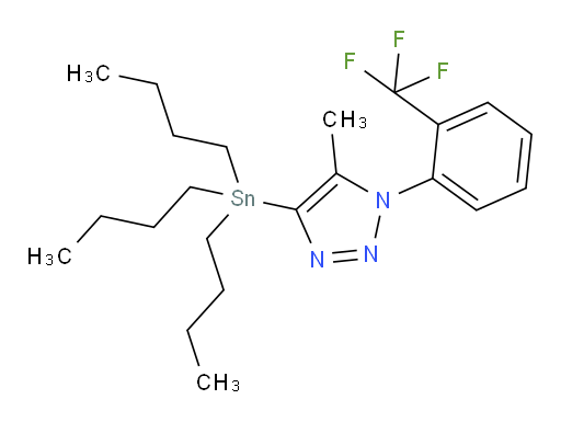 5-甲基-4-(三丁基锡基)-1-(2-(三氟甲基)苯基)-1H-1,2,3-三氮唑