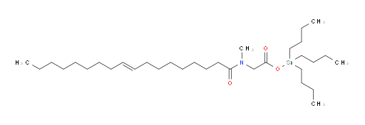 (E)-三丁基锡基 2-(N-甲基十八碳-9-烯乙酰胺基)乙酸酯