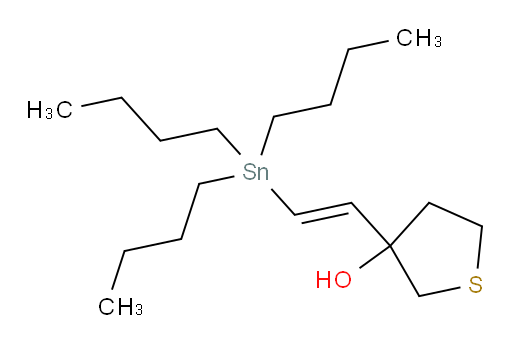 (E)-3-(2-(tributylstannyl)vinyl)tetrahydrothiophen-3-ol