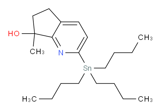 7-methyl-2-(tributylstannyl)-6,7-dihydro-5H-cyclopenta[b]pyridin-7-ol