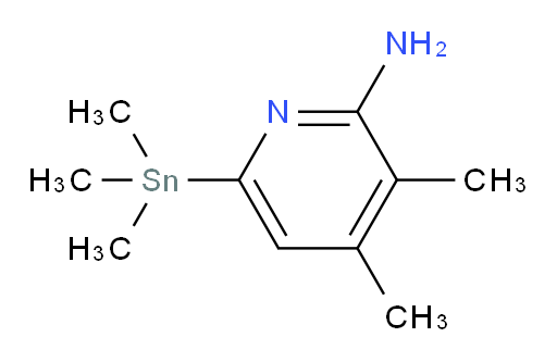 3,4-dimethyl-6-(trimethylstannyl)pyridin-2-amine