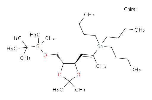叔丁基(((4R,5R)-2,2-二甲基-5-((E)-2-(三丁基锡基)丙烯-1-基)-1,3-二氧杂环戊烷-4-基)甲氧基)二甲基硅烷