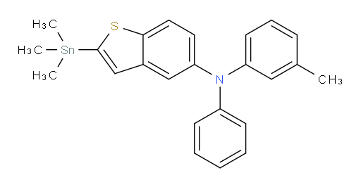 N-苯基-N-(间甲苯基)-2-(三甲基锡基)苯并[b]噻吩-5-胺