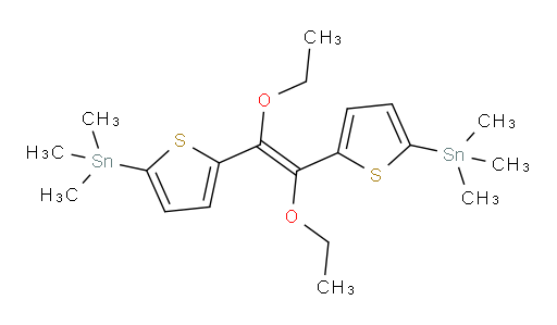 (E)-1,2-二乙氧基-1,2-双(5-(三甲基锡基)噻吩-2-基)乙烯