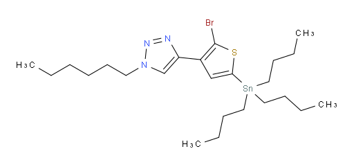 4-(2-溴-5-(三丁基锡基)噻吩-3-基)-1-己基-1H-1,2,3-三氮唑