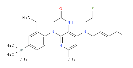 (E)-4-(2-乙基-4-(三甲基锡基)苯基)-8-((4-氟丁-2-烯-1-基)(2-氟乙基)氨基)-6-甲基-3,4-二氢吡啶并[2,3-b]吡嗪-2(1H)-酮