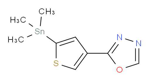 2-(5-(三甲基锡基)噻吩-3-基)-1,3,4-噁二唑