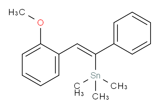 (Z)-(2-(2-甲氧基苯基)-1-苯基乙烯基)三甲基锡烷