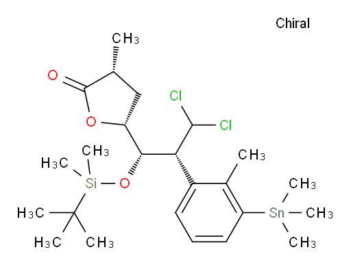 (3R,5R)-5-((1S,2R)-1-((叔丁基二甲基sil氧基))-3,3-二氯-2-(2-甲基-3-(三甲基锡基)苯基)丙基)-3-甲基二氢呋喃-2(3H)-酮
