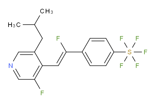(Z)-4-(1-fluoro-2-(3-fluoro-5-isobutylpyridin-4-yl)vinyl)(pentafluoromercapto)benzene