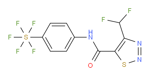 [4-[[[4-(Difluoromethyl)-1,2,3-thiadiazol-5-yl]carbonyl]amino]phenyl]sulfur pentafluoride
