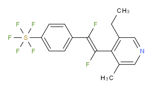 (E)-4-(2-(3-ethyl-5-methylpyridin-4-yl)-1,2-difluorovinyl)(pentafluoromercapto)benzene