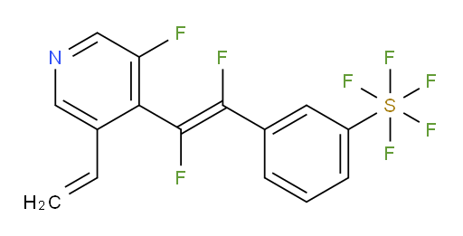 (E)-3-(1,2-difluoro-2-(3-fluoro-5-vinylpyridin-4-yl)vinyl)(pentafluoromercapto)benzene