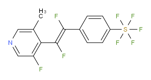 (E)-4-(1,2-difluoro-2-(3-fluoro-5-methylpyridin-4-yl)vinyl)(pentafluoromercapto)benzene