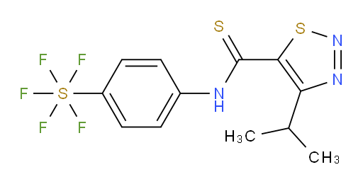 [4-[[[4-(1-methylethyl)-1,2,3-thiadiazol-5-yl]thioxomethyl]amino]phenyl]sulfur pentafluoride