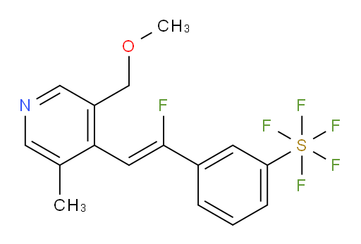 (Z)-3-(1-fluoro-2-(3-(methoxymethyl)-5-methylpyridin-4-yl)vinyl)(pentafluoromercapto)benzene