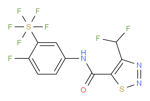 [5-[[[4-(Difluoromethyl)-1,2,3-thiadiazol-5-yl]carbonyl]amino]-2-fluorophenyl]sulfur pentafluoride
