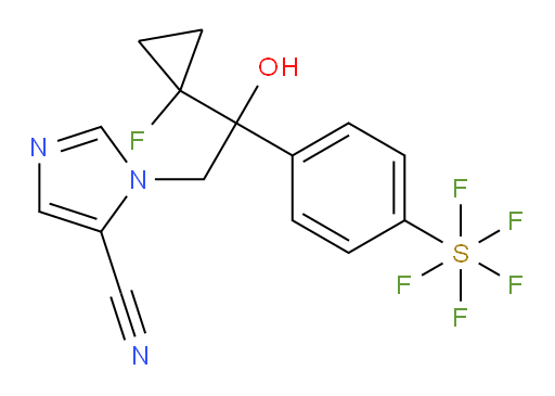 [4-[2-(5-Cyano-1H-imidazol-1-yl)-1-(1-fluorocyclopropyl)-1-hydroxyethyl]phenyl]sulfur pentafluoride