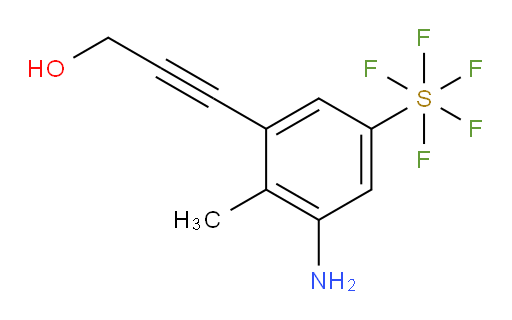 3-(3-amino-5-(pentafluoromercapto)-2-methylphenyl)prop-2-yn-1-ol