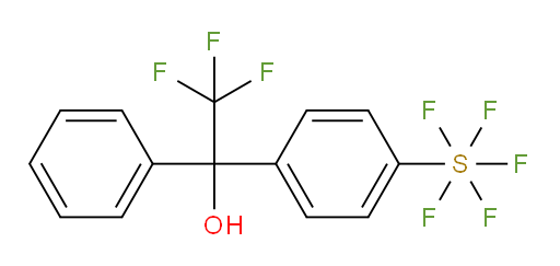 2,2,2-trifluoro-1-(4-(pentafluoromercapto)phenyl)-1-phenylethanol