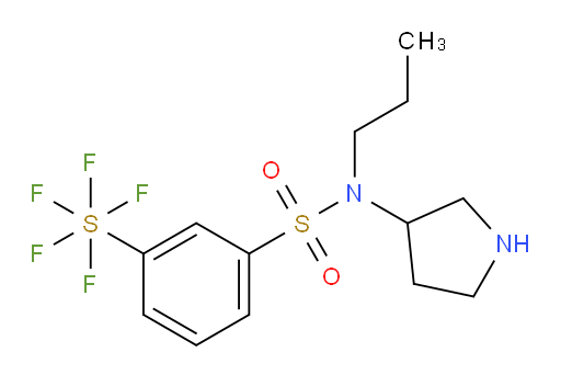 [3-[(propyl-3-pyrrolidinylamino)sulfonyl]phenyl]sulfur pentafluoride
