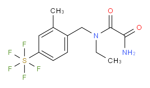 N1-ethyl-N1-(4-(pentafluoromercapto)-2-methylbenzyl)oxalamide