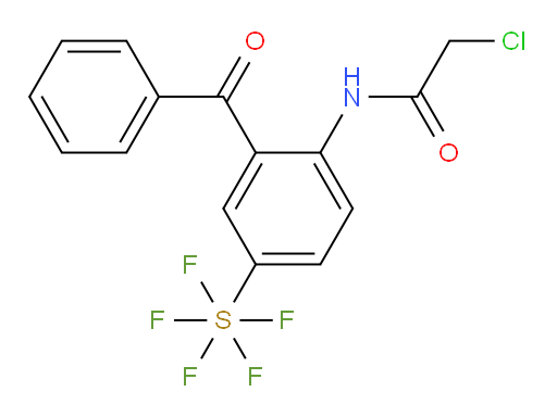 N-(2-benzoyl-4-(pentafluoromercapto)phenyl)-2-chloroacetamide