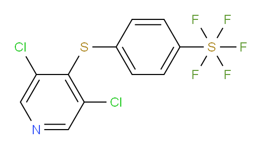 4-((3,5-dichloropyridin-4-yl)thio)(pentafluoromercapto)benzene