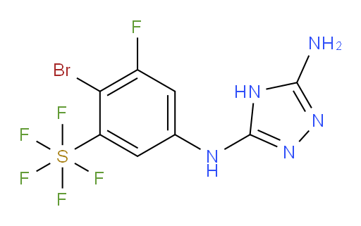 [5-[(3-Amino-1H-1,2,4-triazol-5-yl)amino]-2-bromo-3-fluorophenyl]sulfur pentafluoride