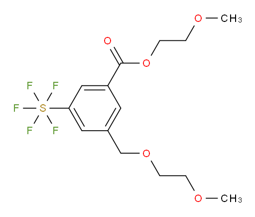[3-[(2-methoxyethoxy)carbonyl]-5-[(2-methoxyethoxy)methyl]phenyl]sulfur pentafluoride