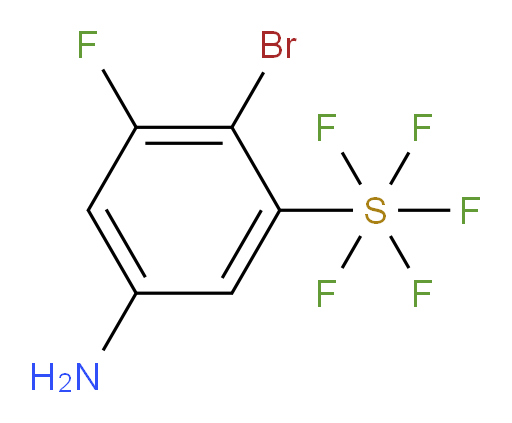 (5-Amino-2-bromo-3-fluorophenyl)sulfur pentafluoride
