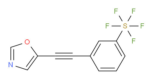 3-(oxazol-5-ylethynyl)(pentafluoromercapto)benzene
