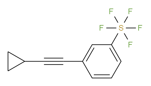 3-(cyclopropylethynyl)(pentafluoromercapto)benzene