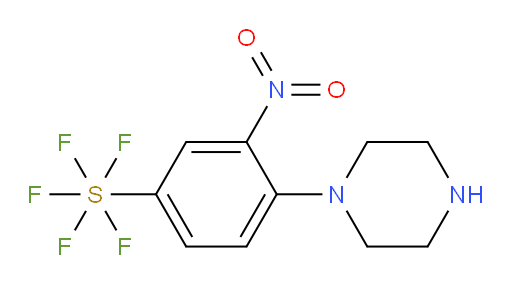 [3-nitro-4-(1-piperazinyl)phenyl]sulfur pentafluoride