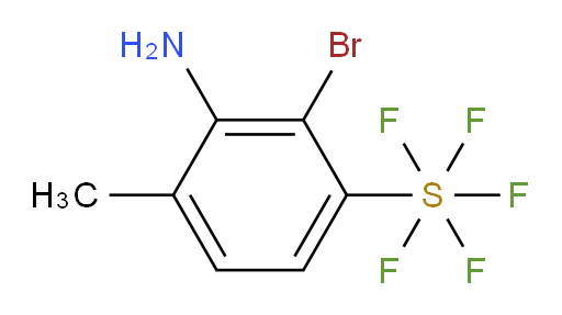 3-amino-2-bromo-4-methyl(pentafluoromercapto)benzene