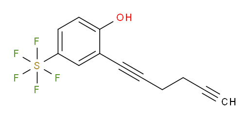 2-(hexa-1,5-diyn-1-yl)-4-(pentafluoromercapto)phenol