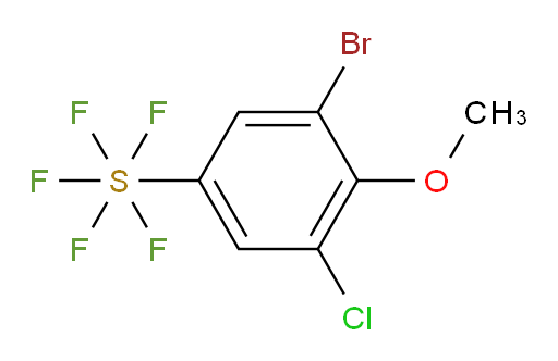 (3-bromo-5-chloro-4-methoxyphenyl)sulfur pentafluoride